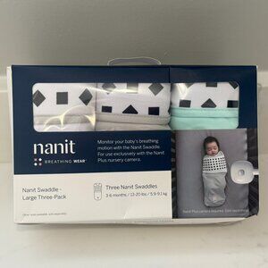 BNIB - Nanit Breathing Wear Large Three Pack Swaddles (3-6 months)